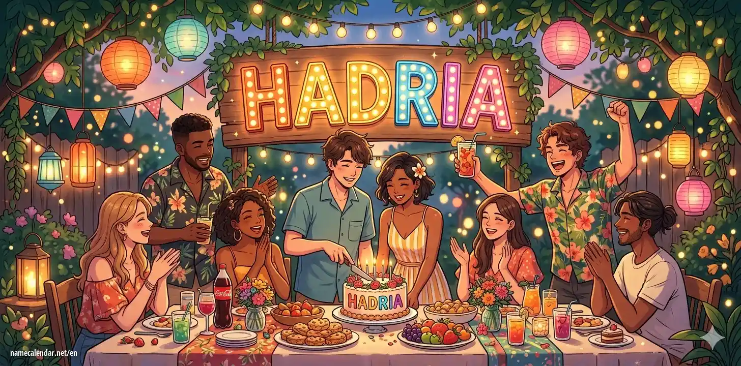 Celebration of name day and name - Hadria