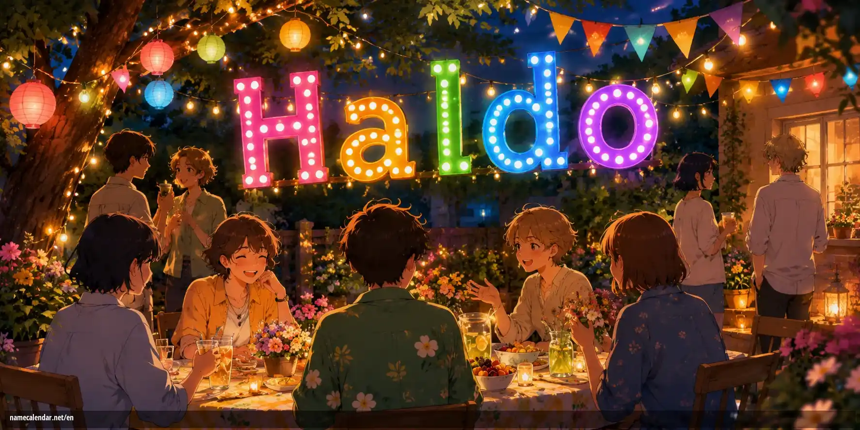 Celebration of name day and name - Haldo
