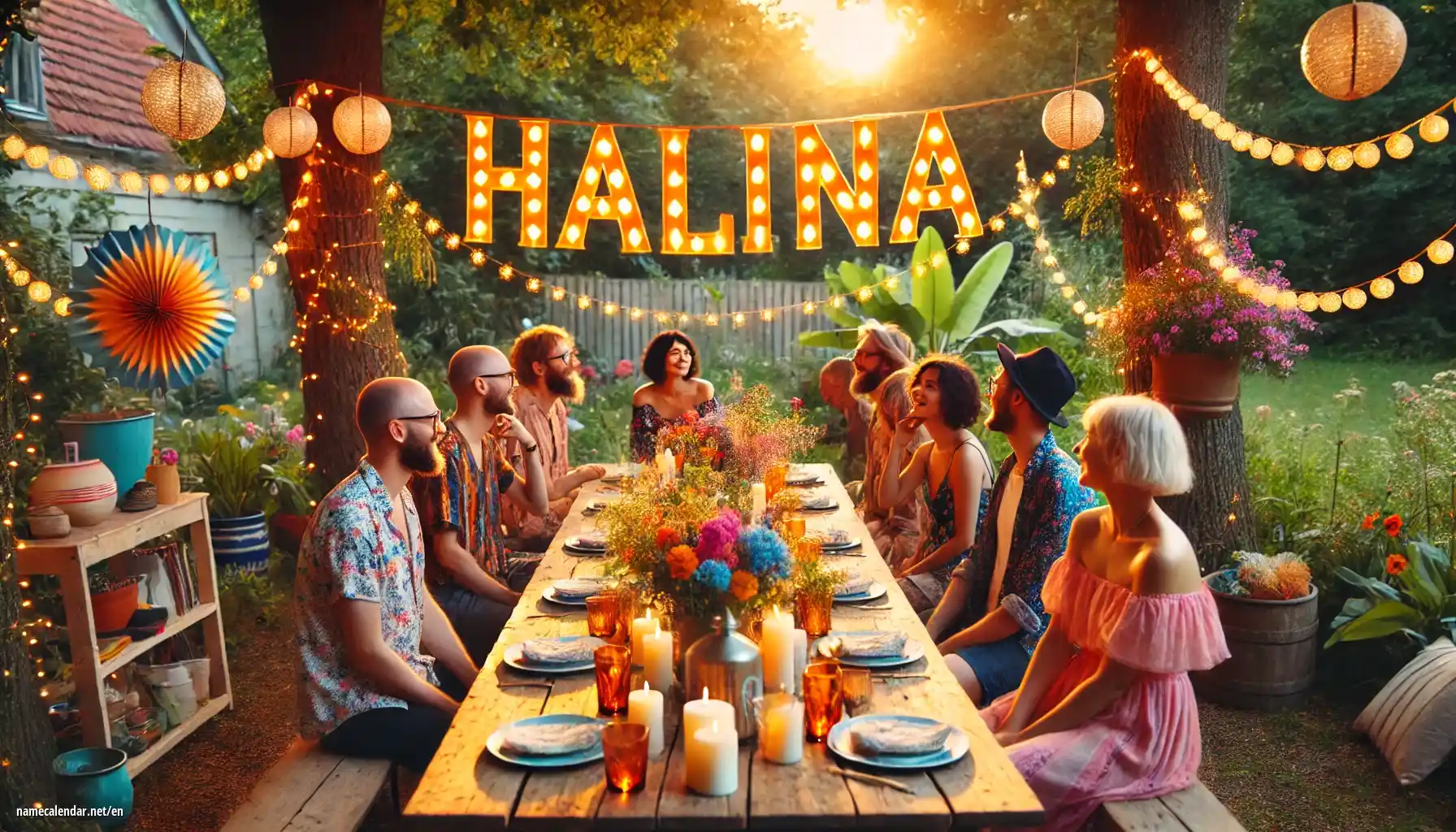 Celebration of name day and name - Halina