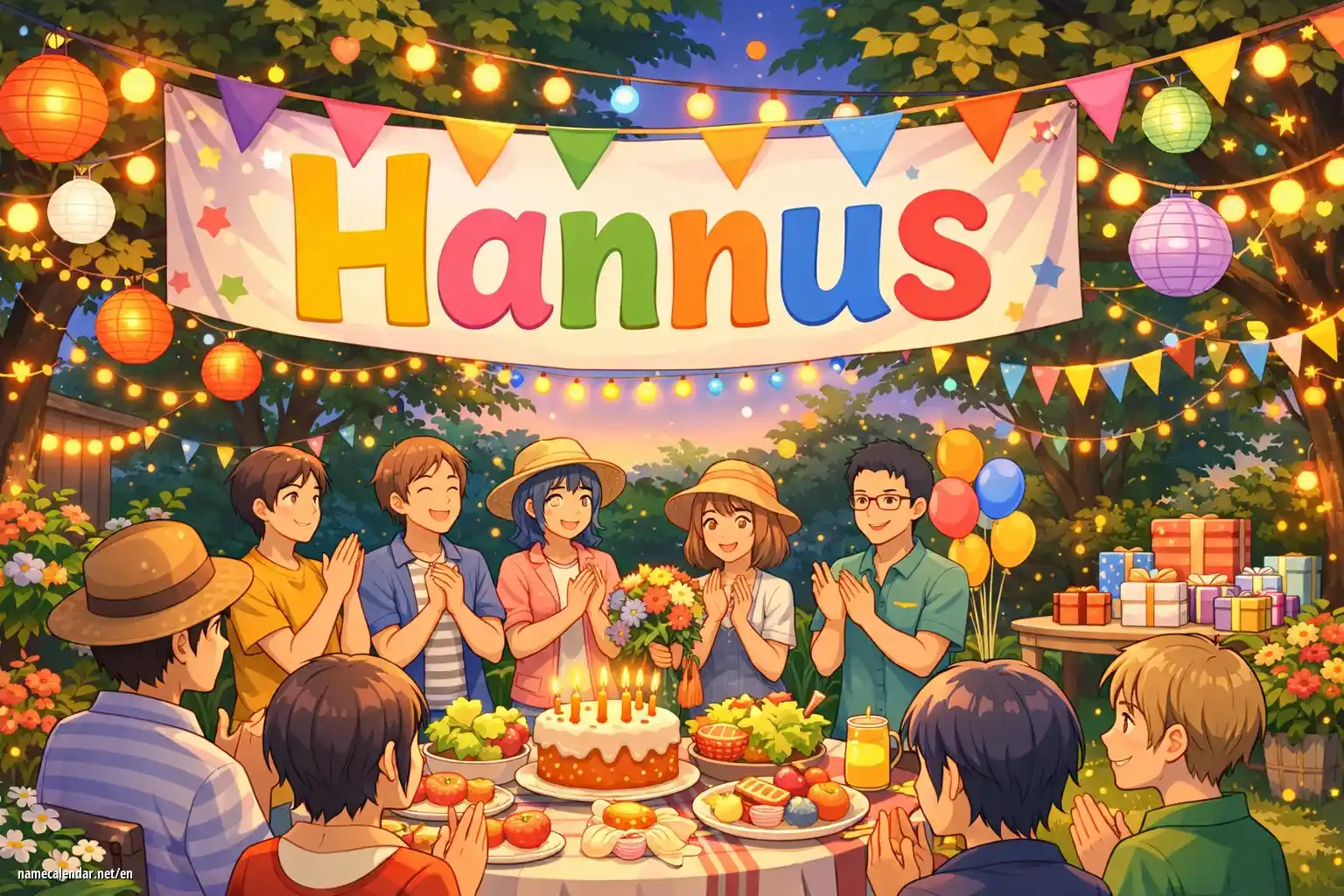 Celebration of name day and name - Hannus