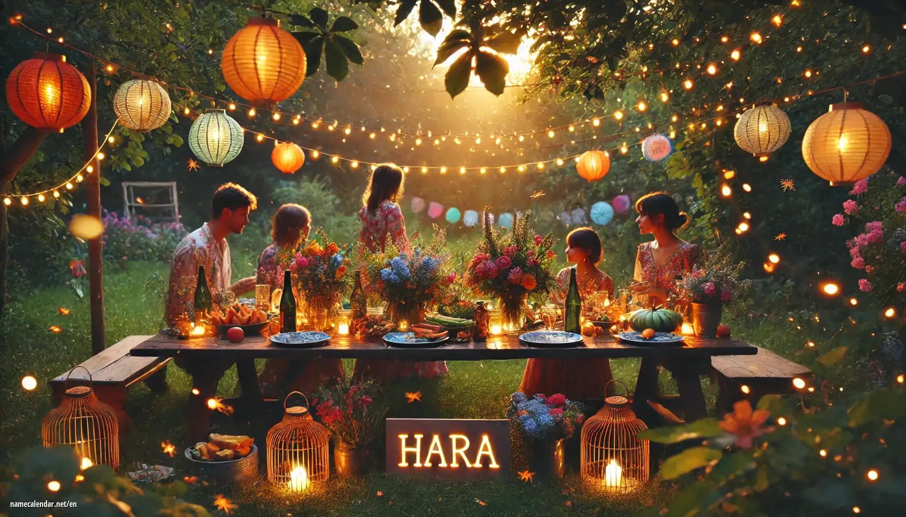 Celebration of name day and name - Hara