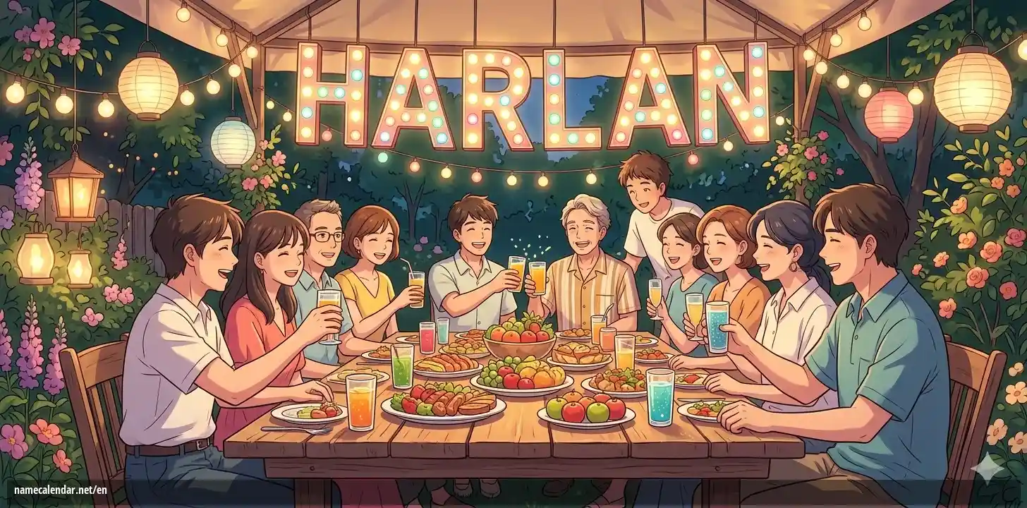 Celebration of name day and name - Harlan