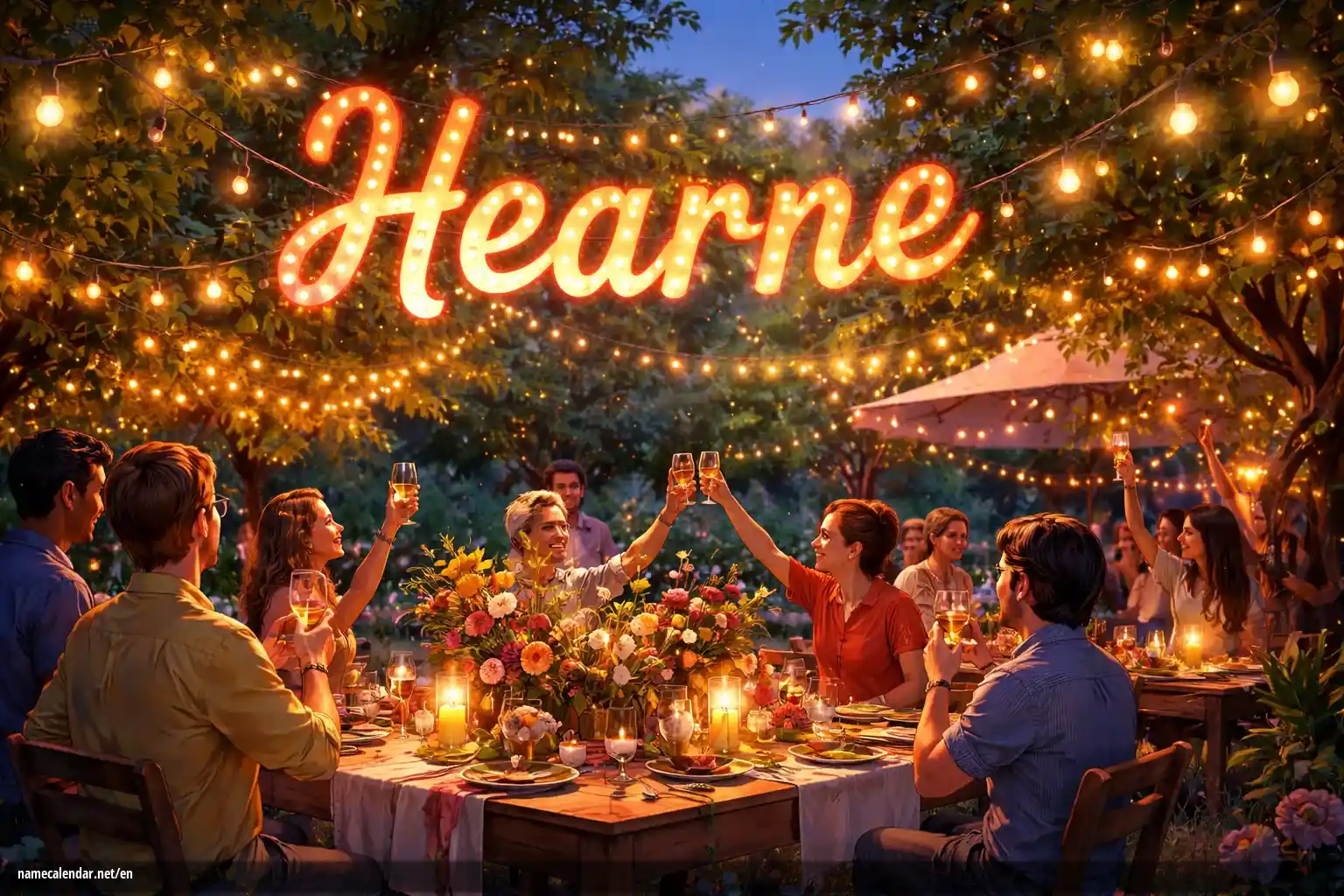 Celebration of name day and name - Hearne