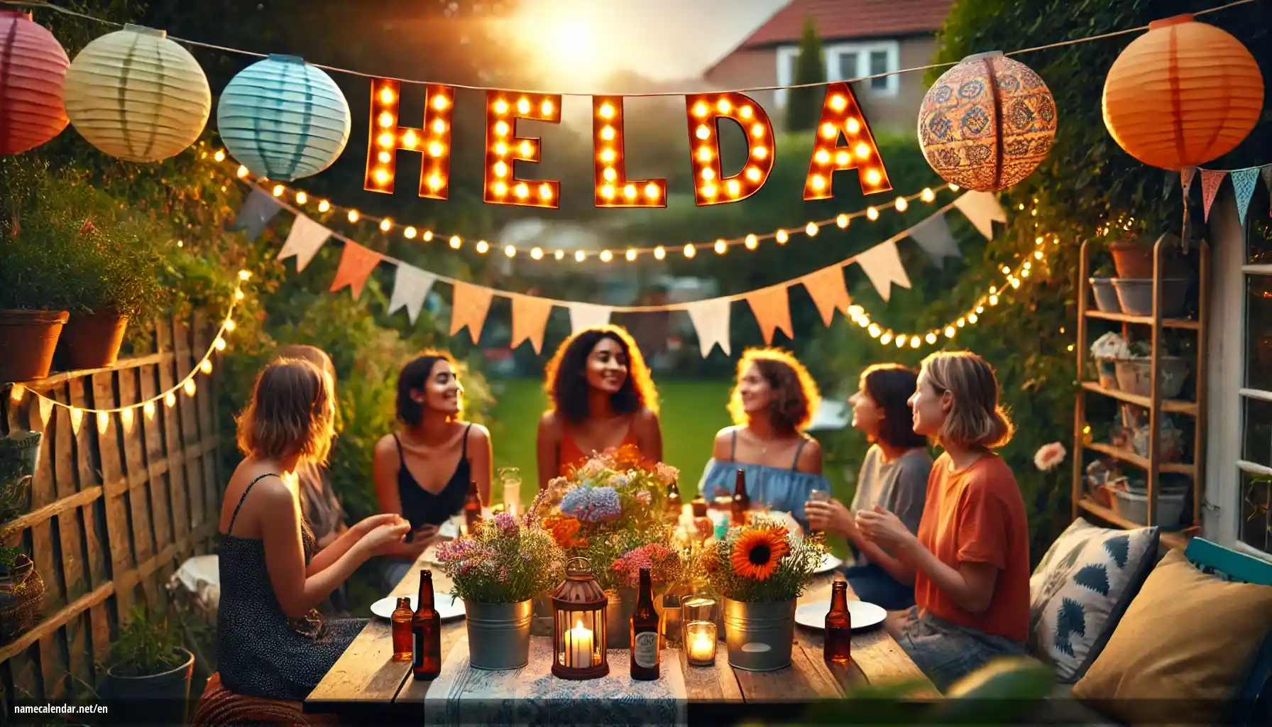 Celebration of name day and name - Helda