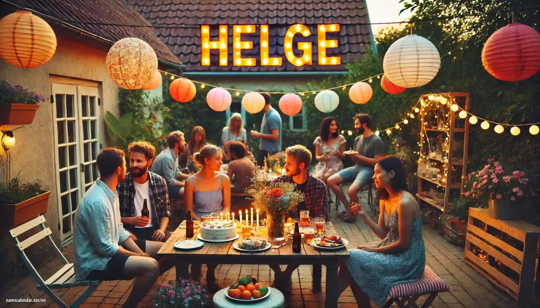 Celebration of name day and name - Helge