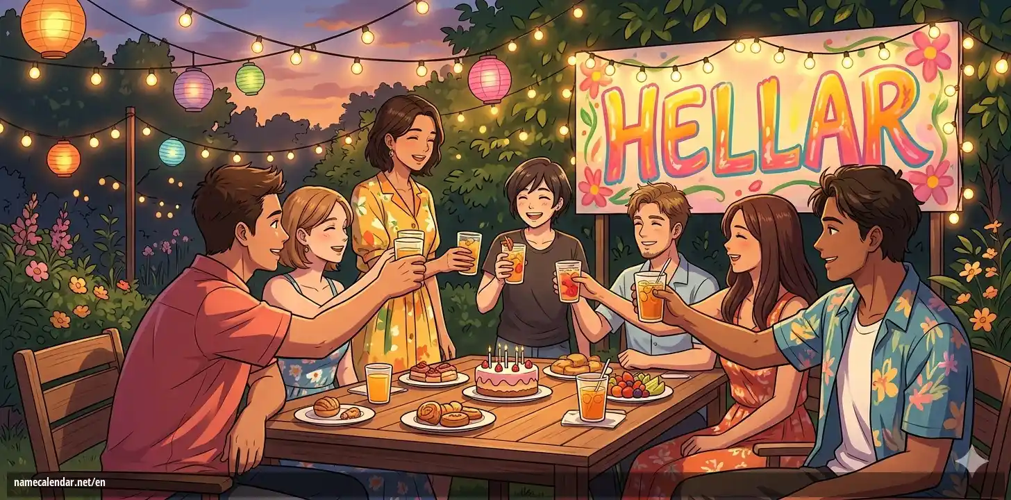 Celebration of name day and name - Hellar