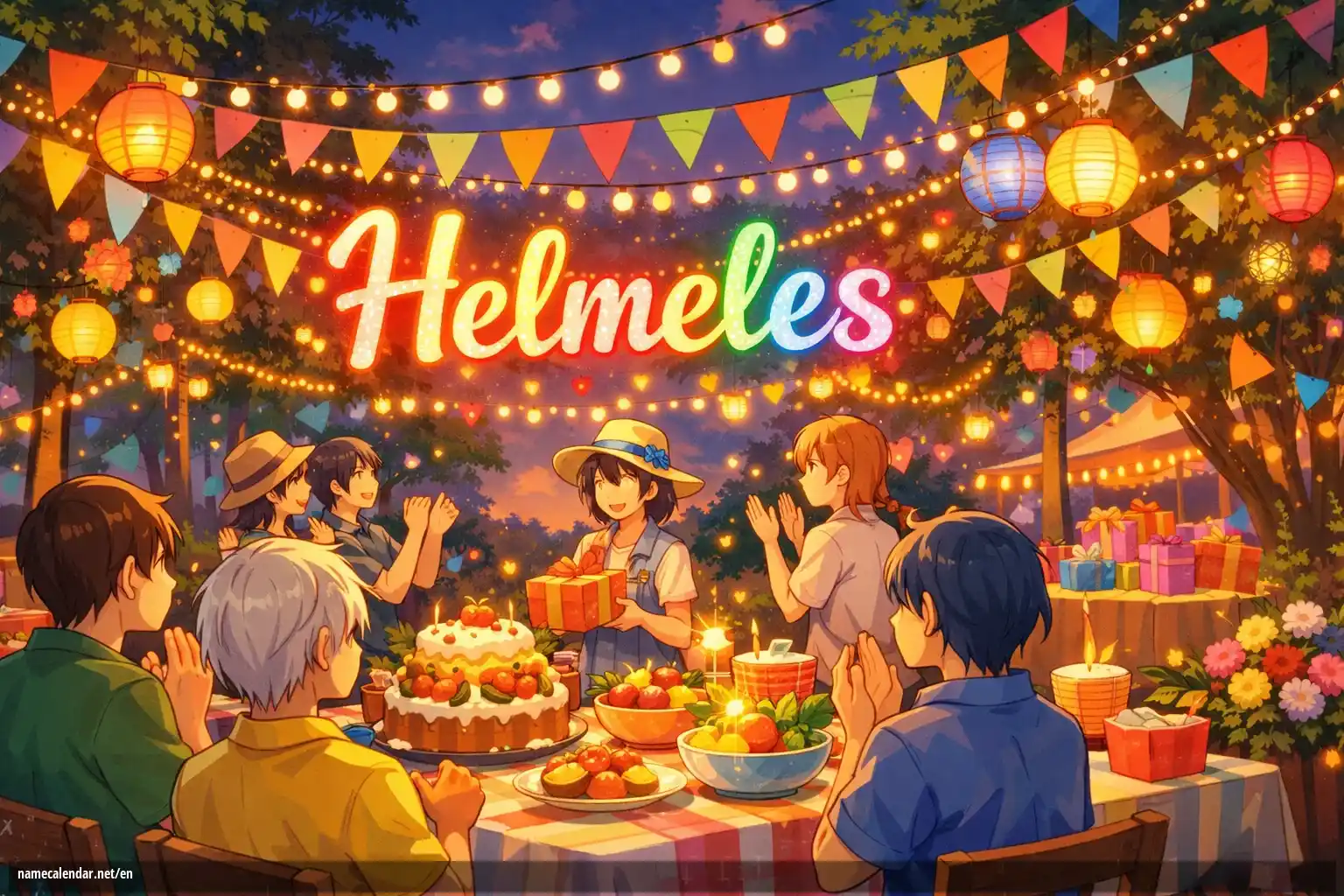 Celebration of name day and name - Helmeles