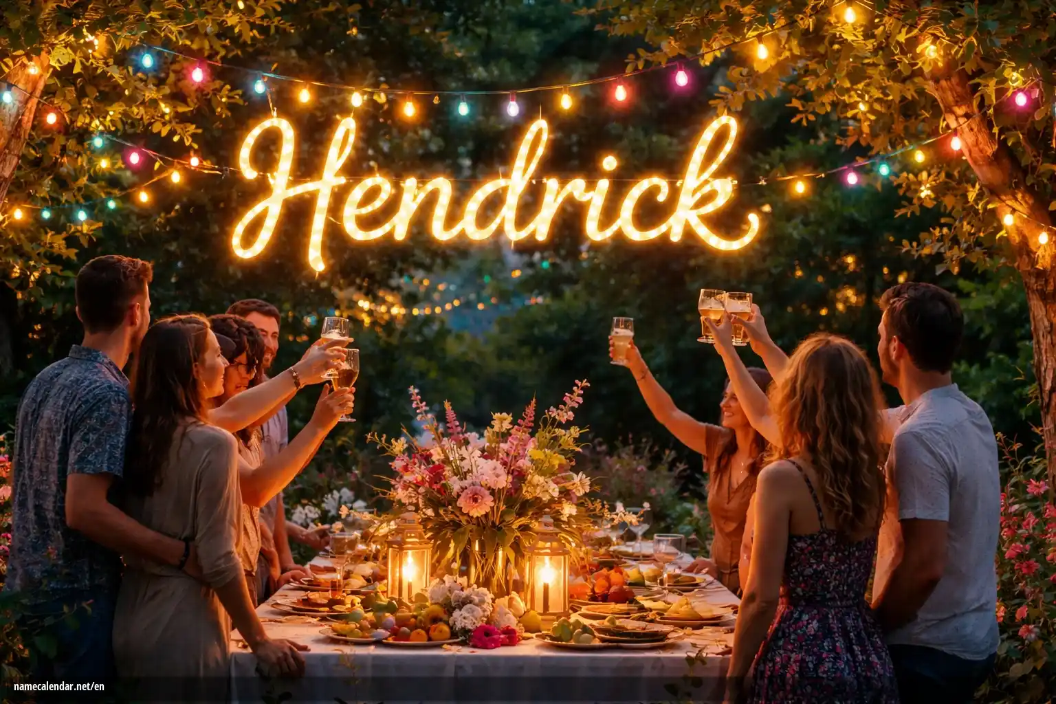 Celebration of name day and name - Hendrick