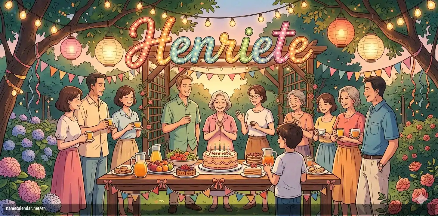 Celebration of name day and name - Henriete