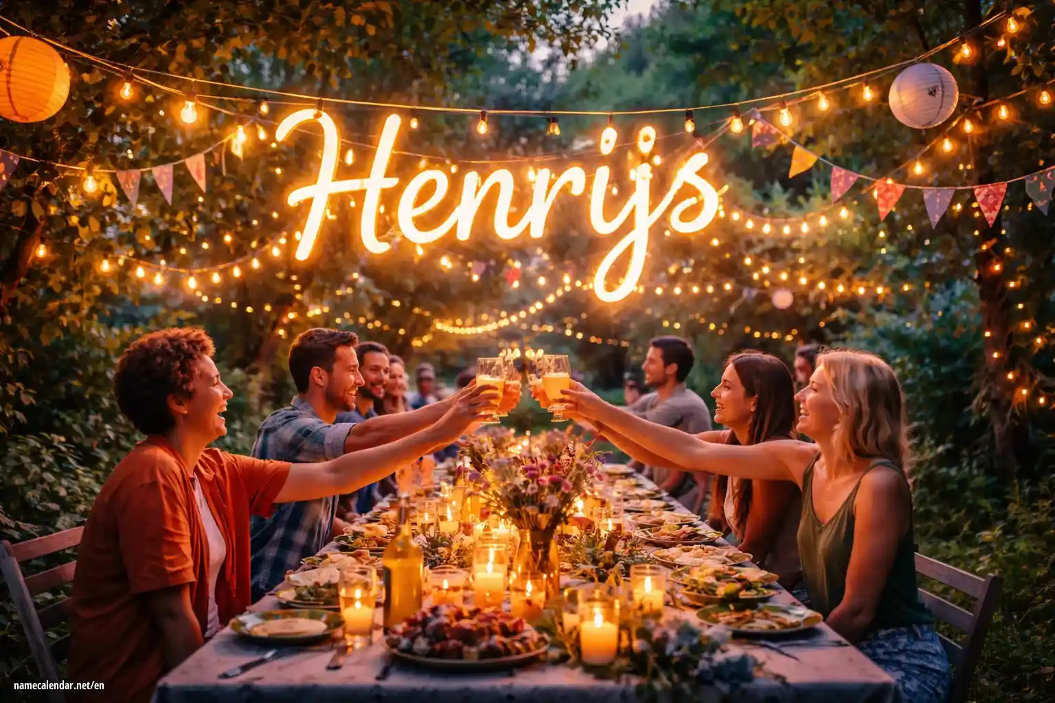 Celebration of name day and name - Henrijs