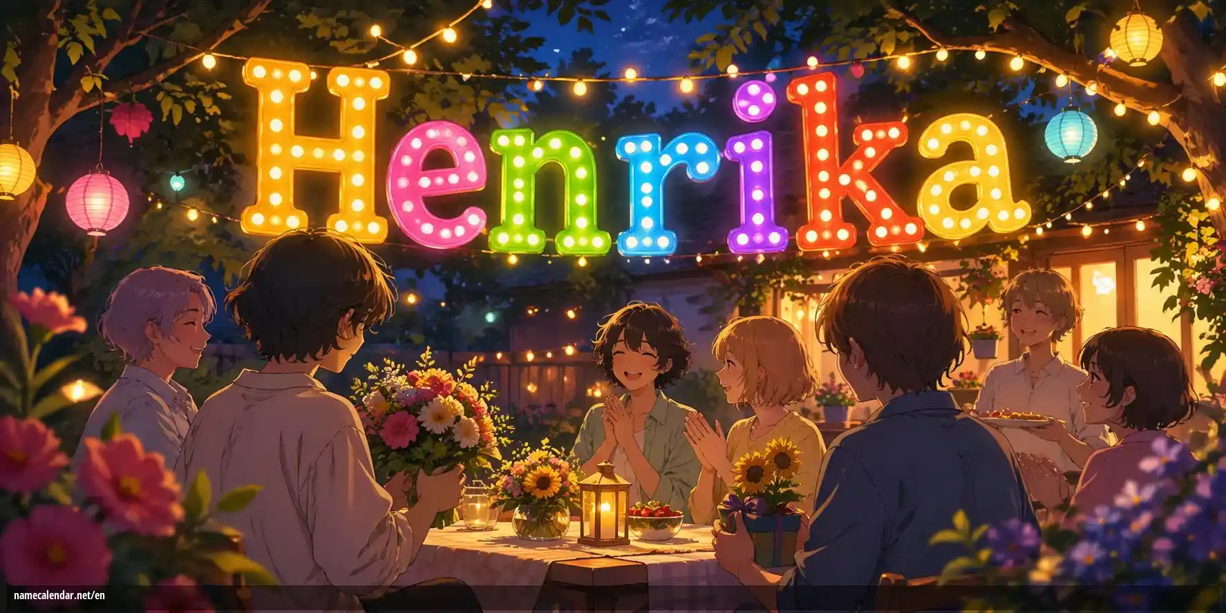 Celebration of name day and name - Henrika