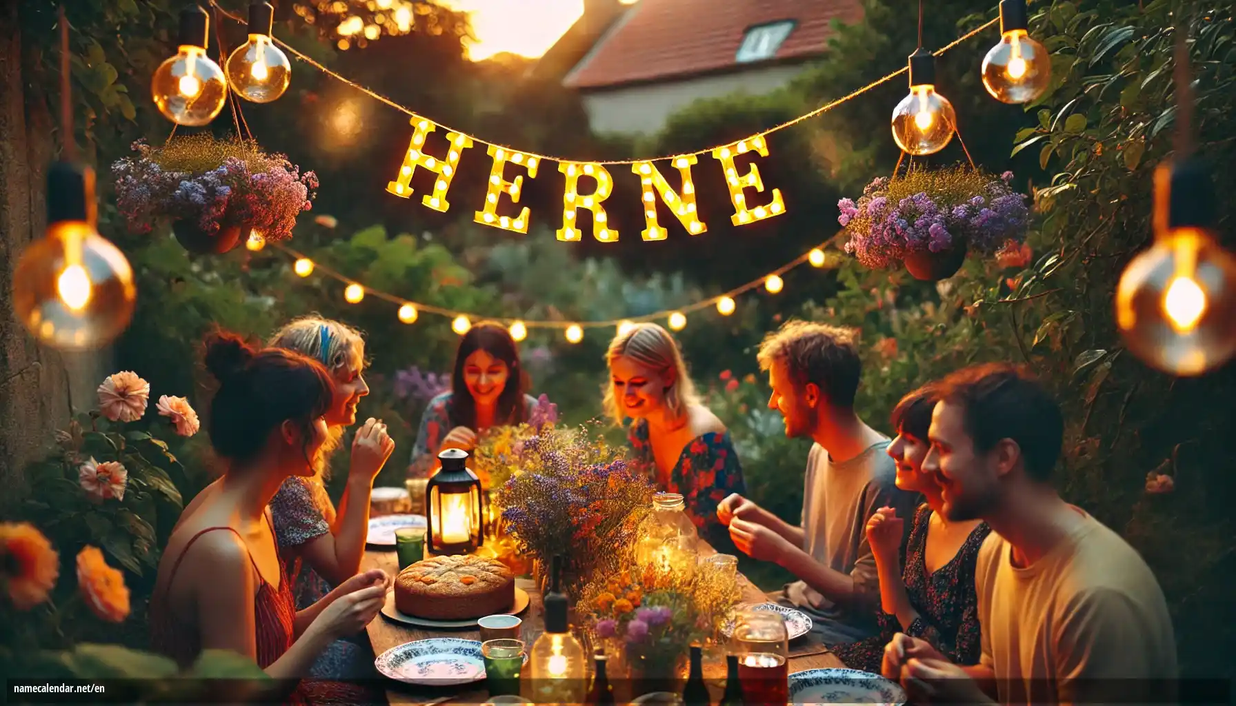 Celebration of name day and name - Herne