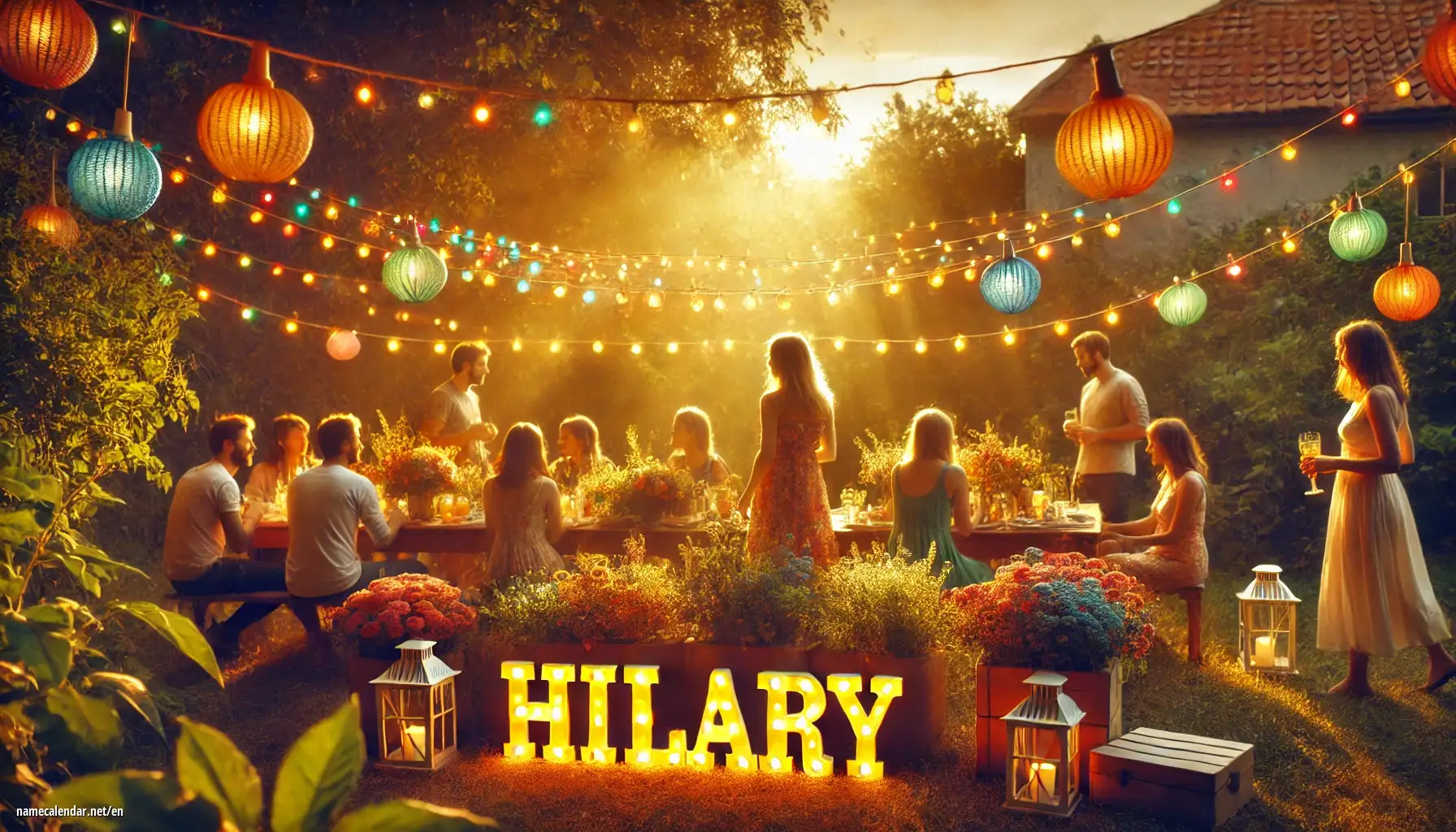 Celebration of name day and name - Hilary