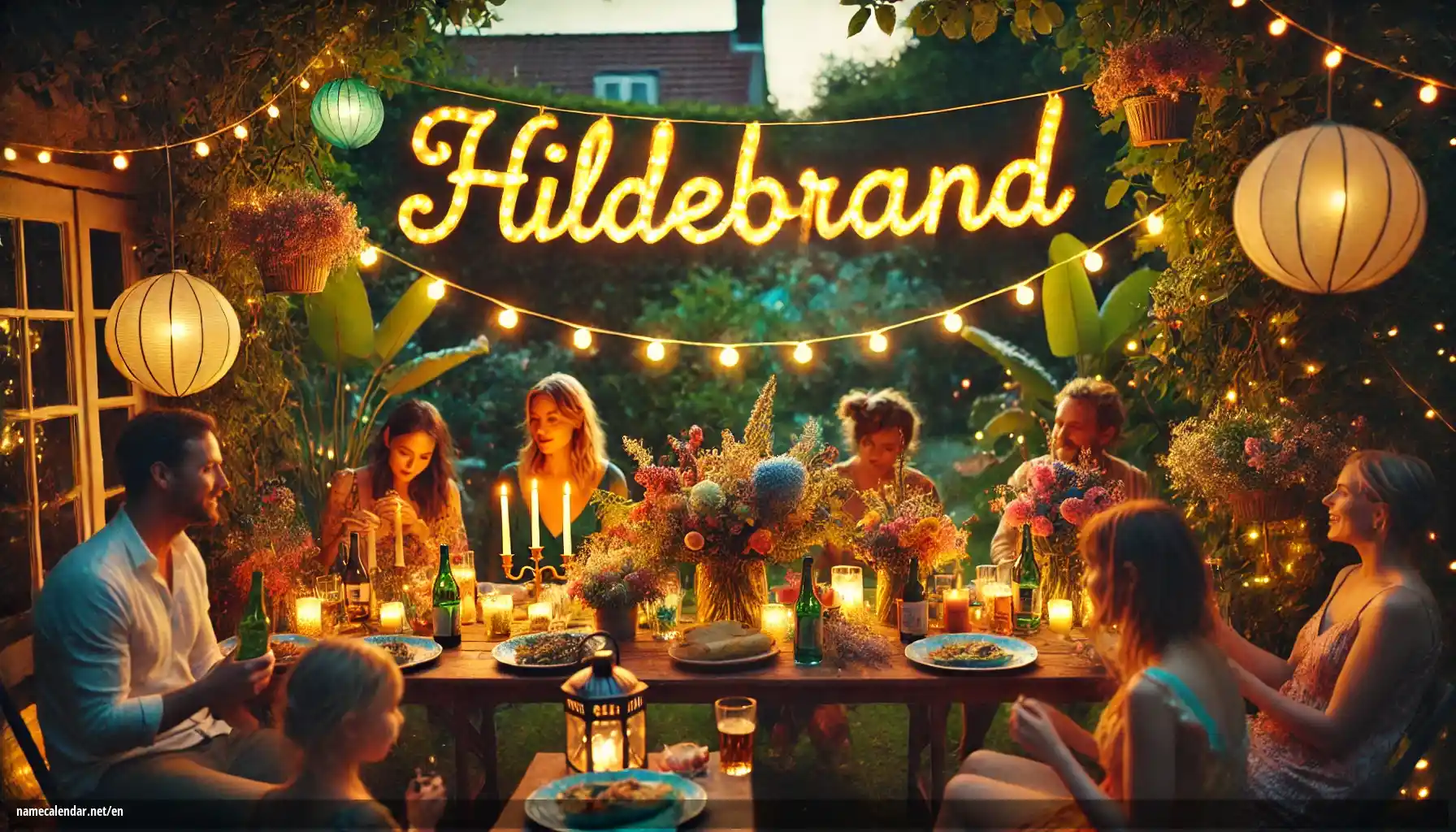 Celebration of name day and name - Hildebrand