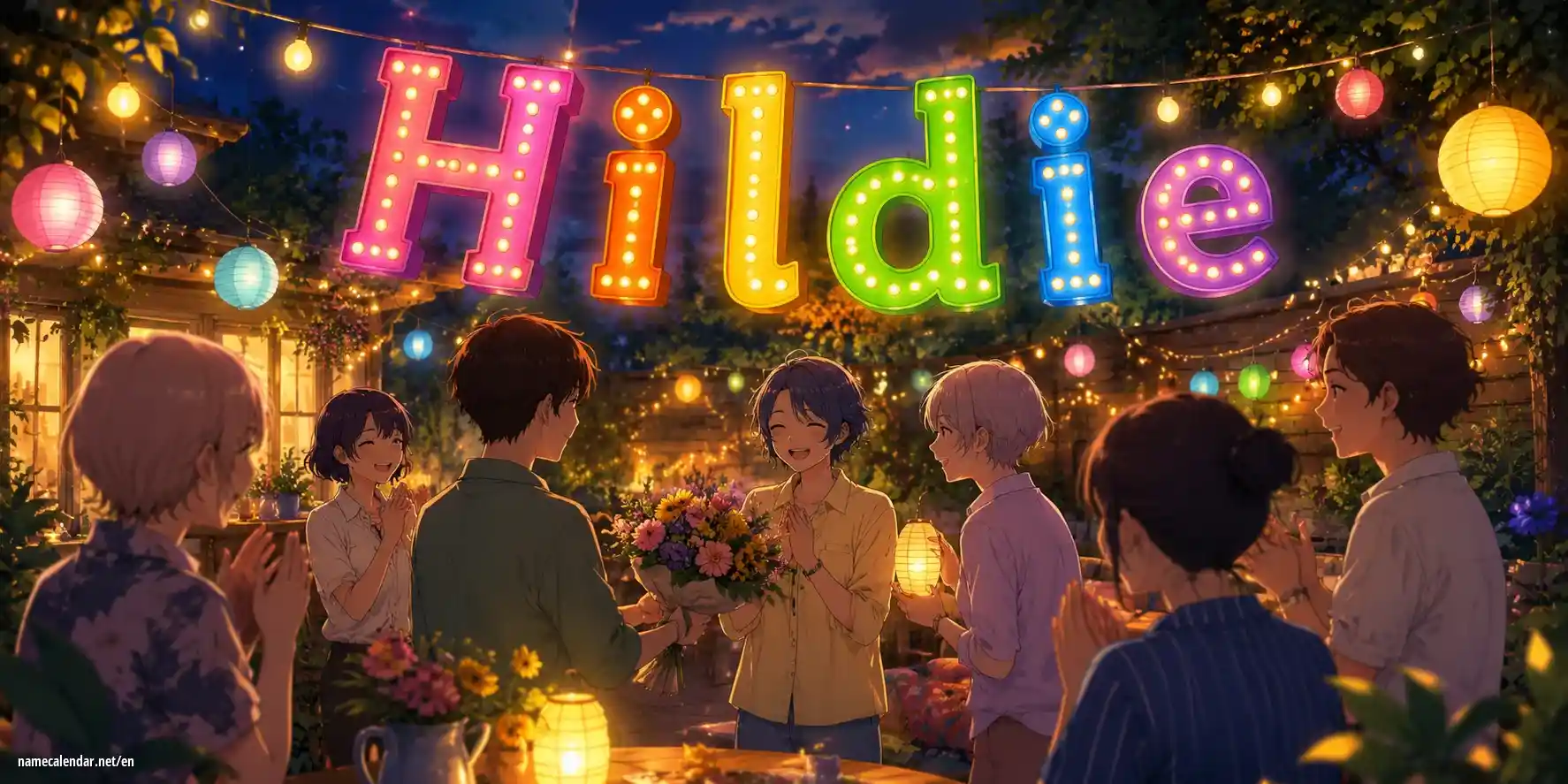 Celebration of name day and name - Hildie