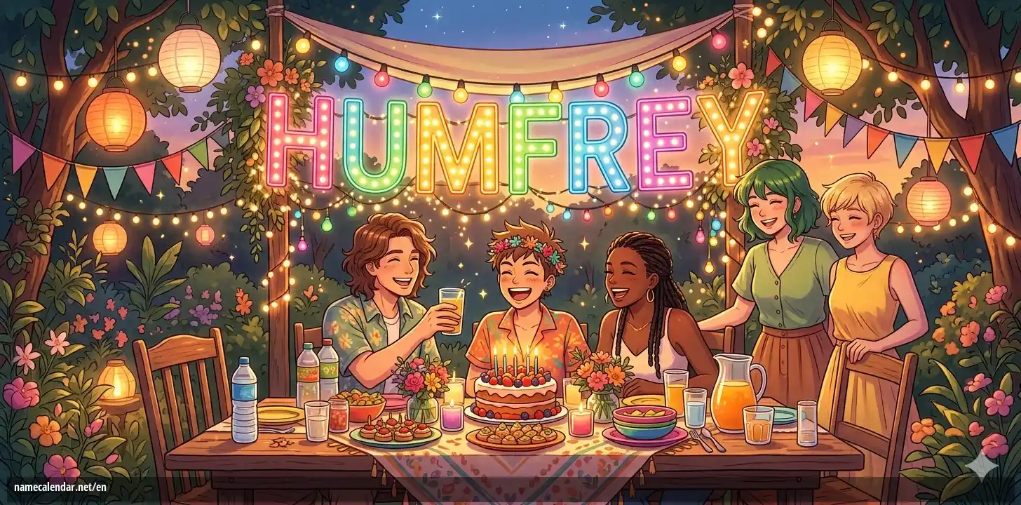 Celebration of name day and name - Humfrey