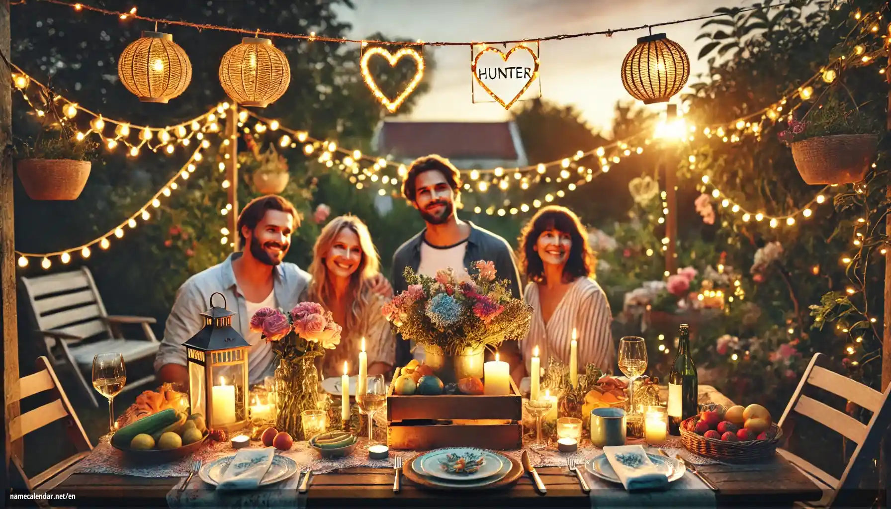 Celebration of name day and name - Hunter