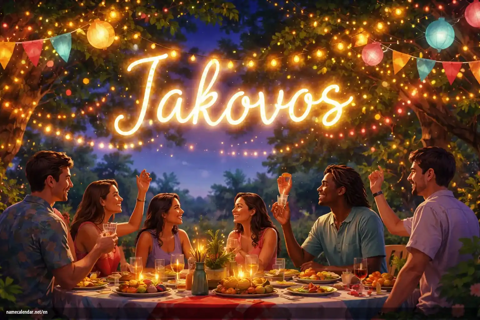 Celebration of name day and name - Iakovos