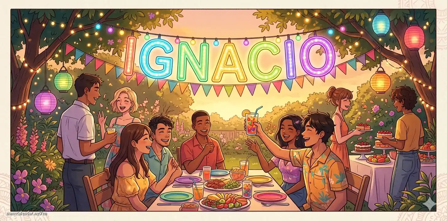 Celebration of name day and name - Ignacio