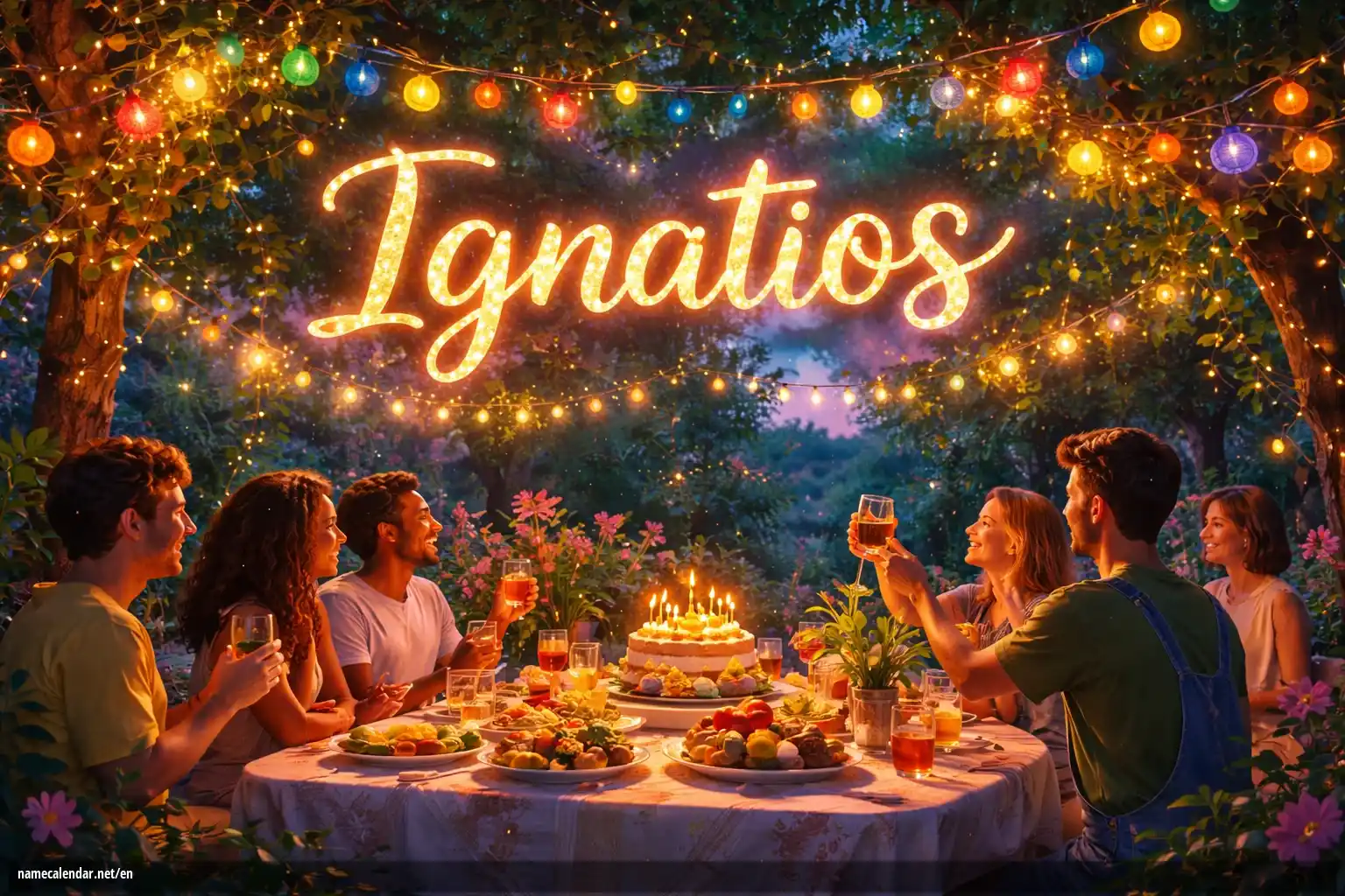 Celebration of name day and name - Ignatios