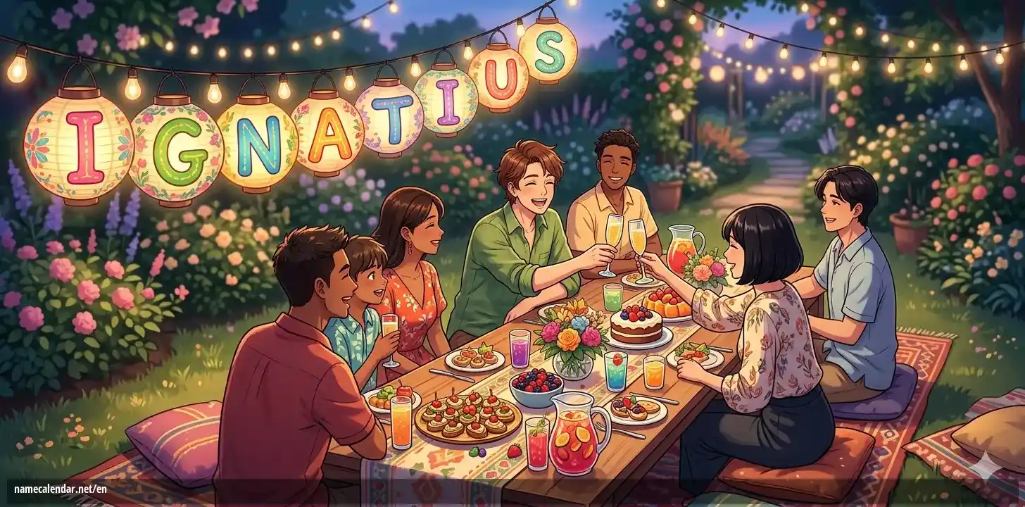 Celebration of name day and name - Ignatius