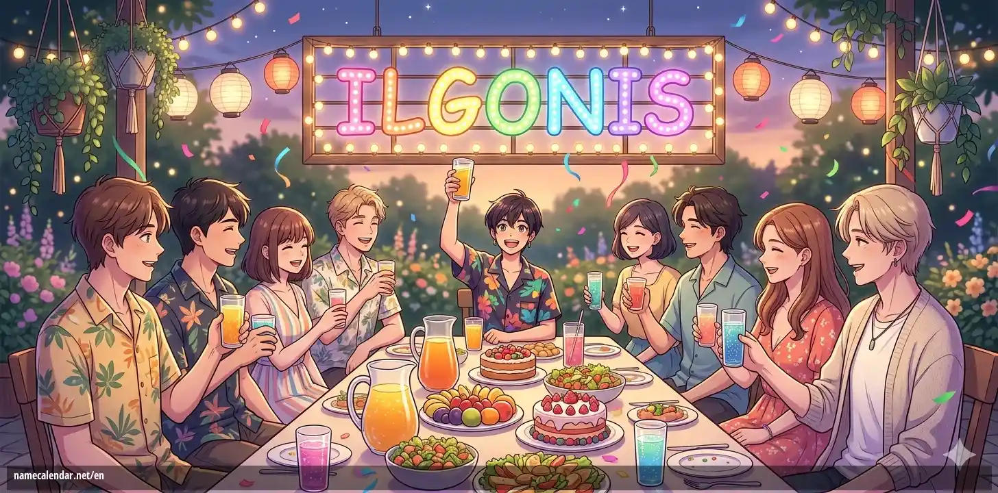 Celebration of name day and name - Ilgonis