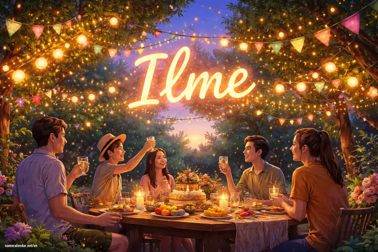 Celebration of name day and name - Ilme