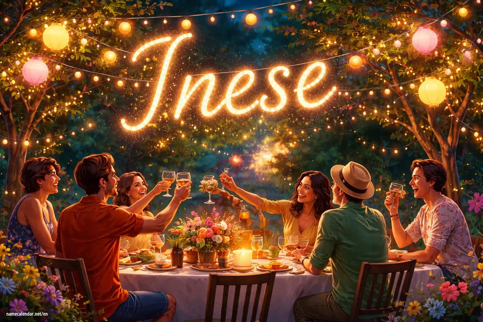 Celebration of name day and name - Inese