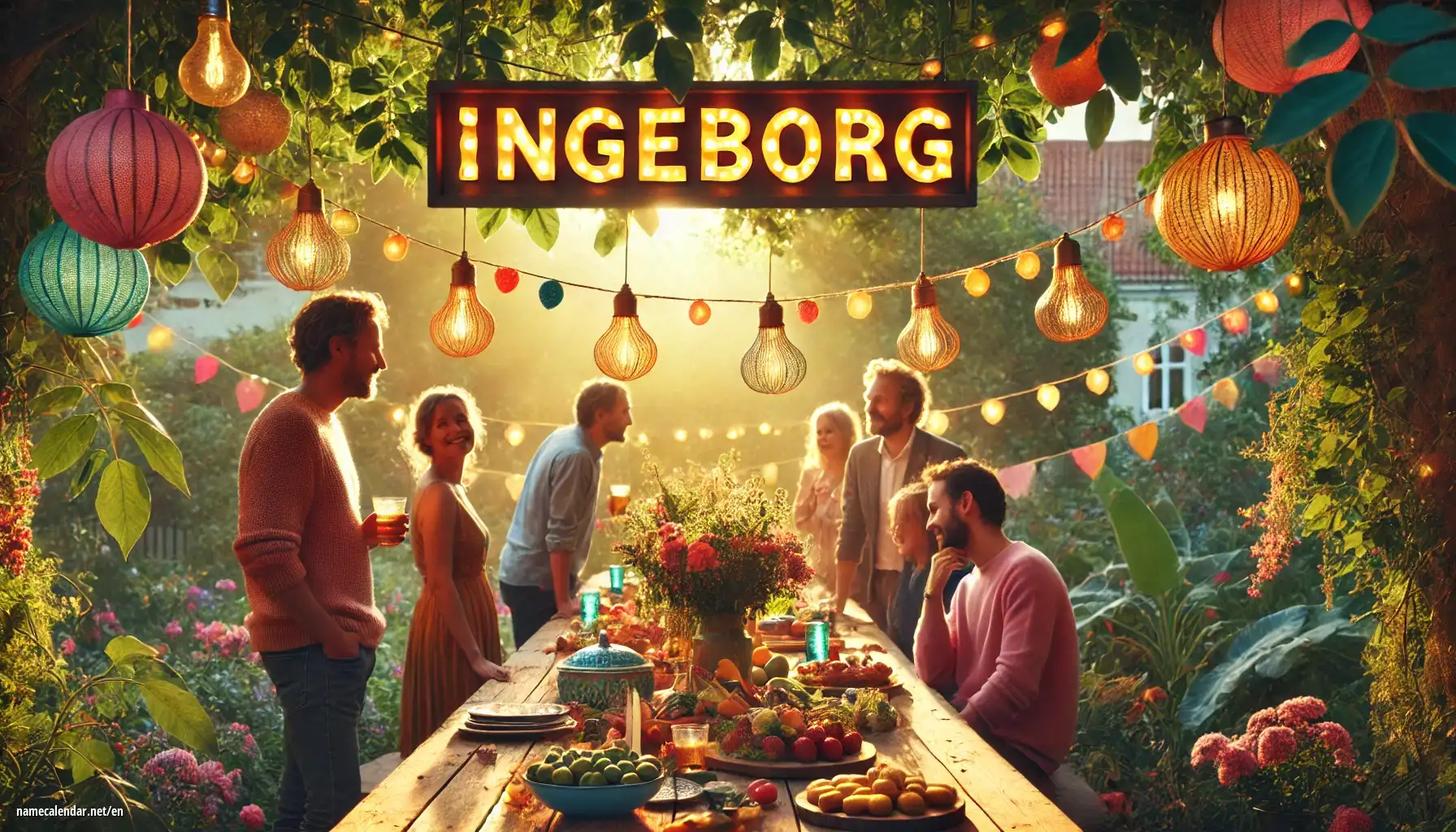 Celebration of name day and name - Ingeborg