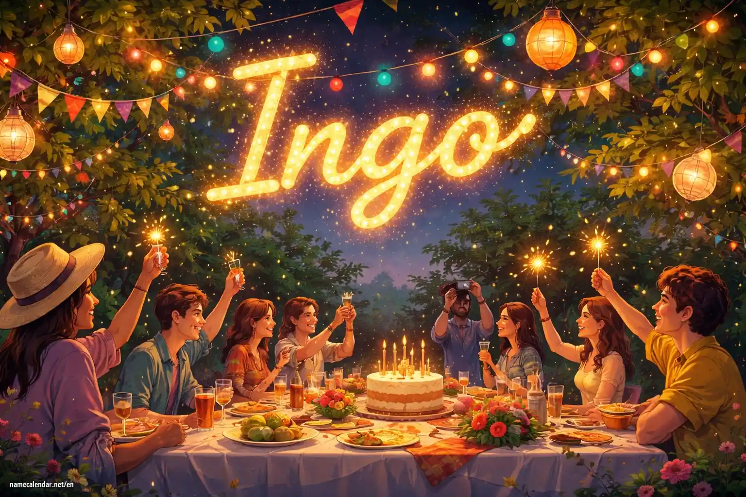 Celebration of name day and name - Ingo