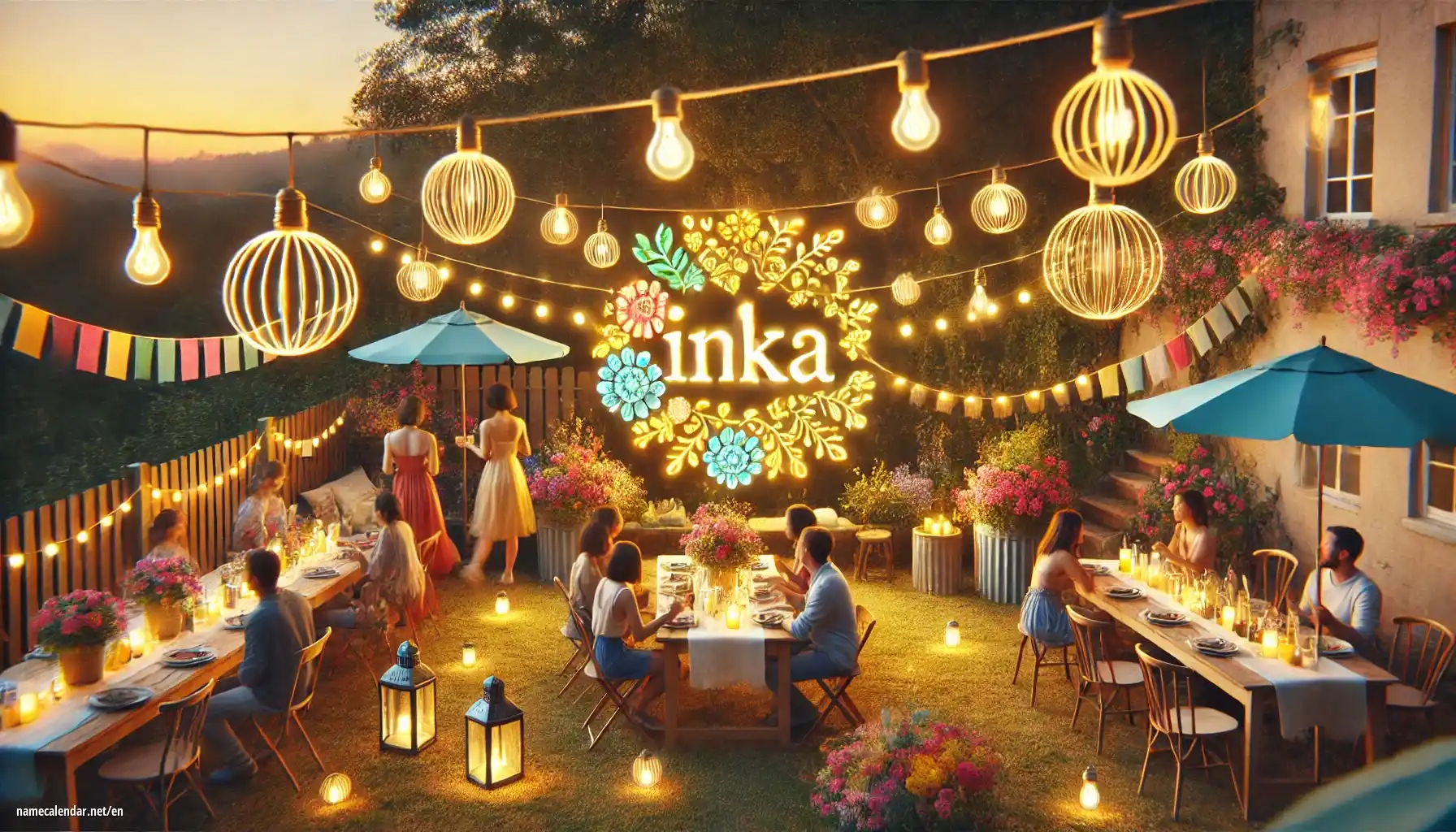 Celebration of name day and name - Inka