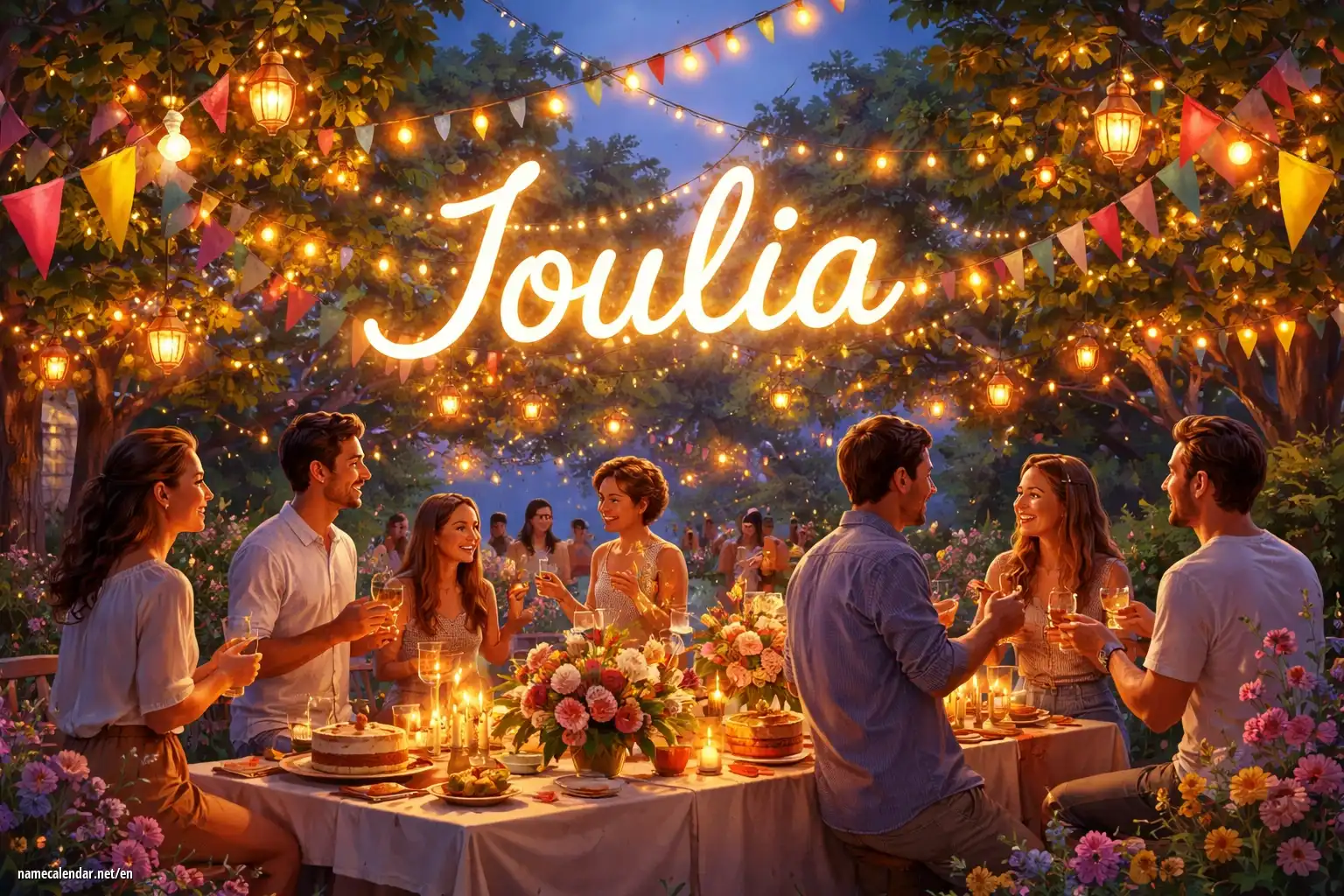 Celebration of name day and name - Ioulia