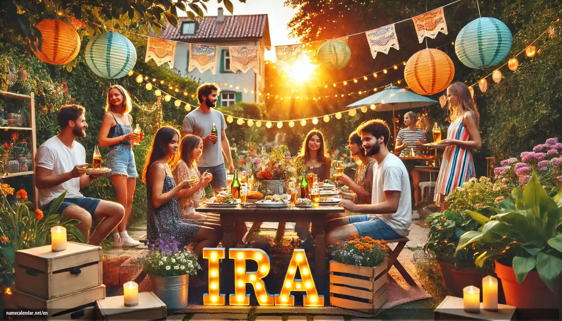 Celebration of name day and name - Ira
