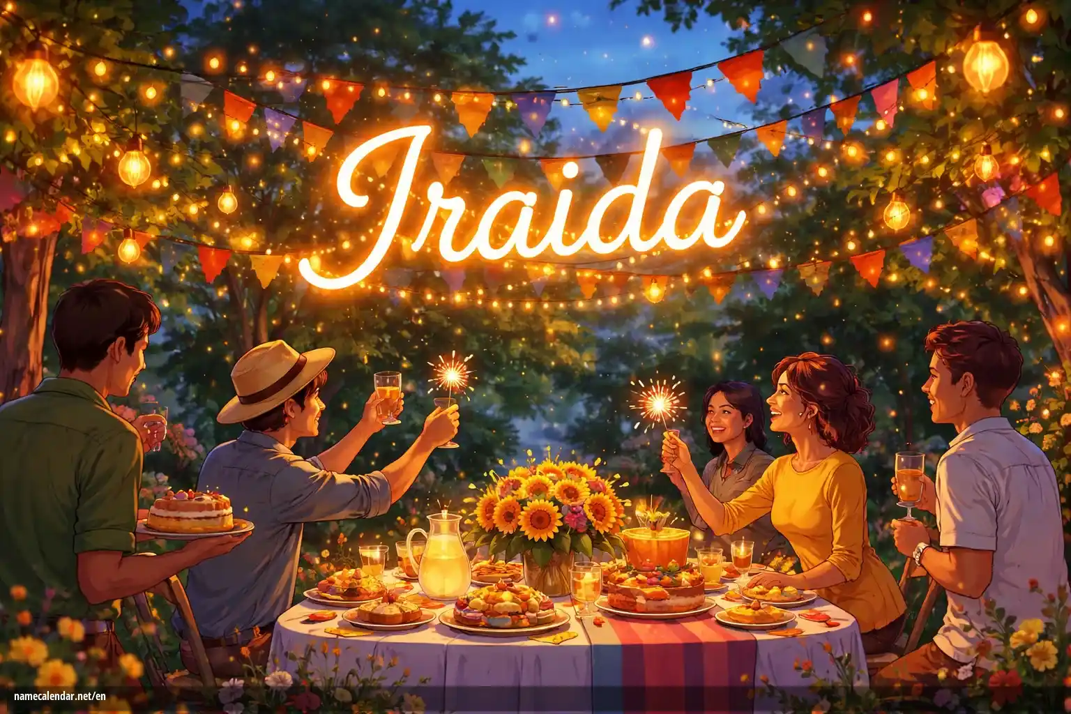 Celebration of name day and name - Iraida