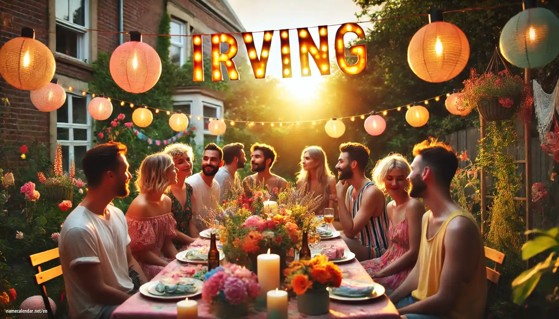 Celebration of name day and name - Irving