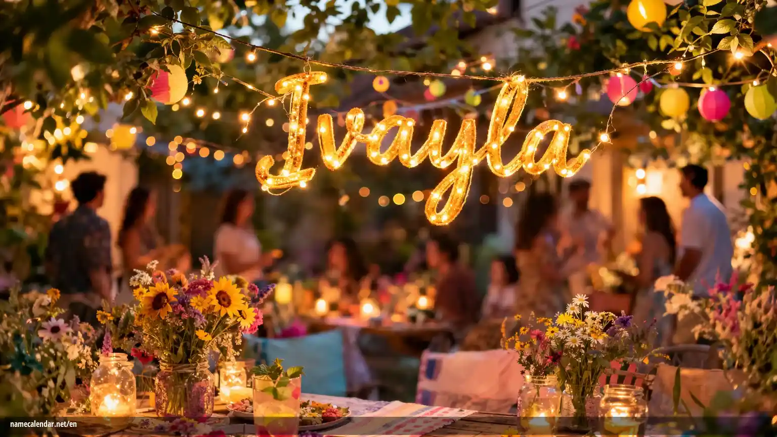 Celebration of name day and name - Ivayla