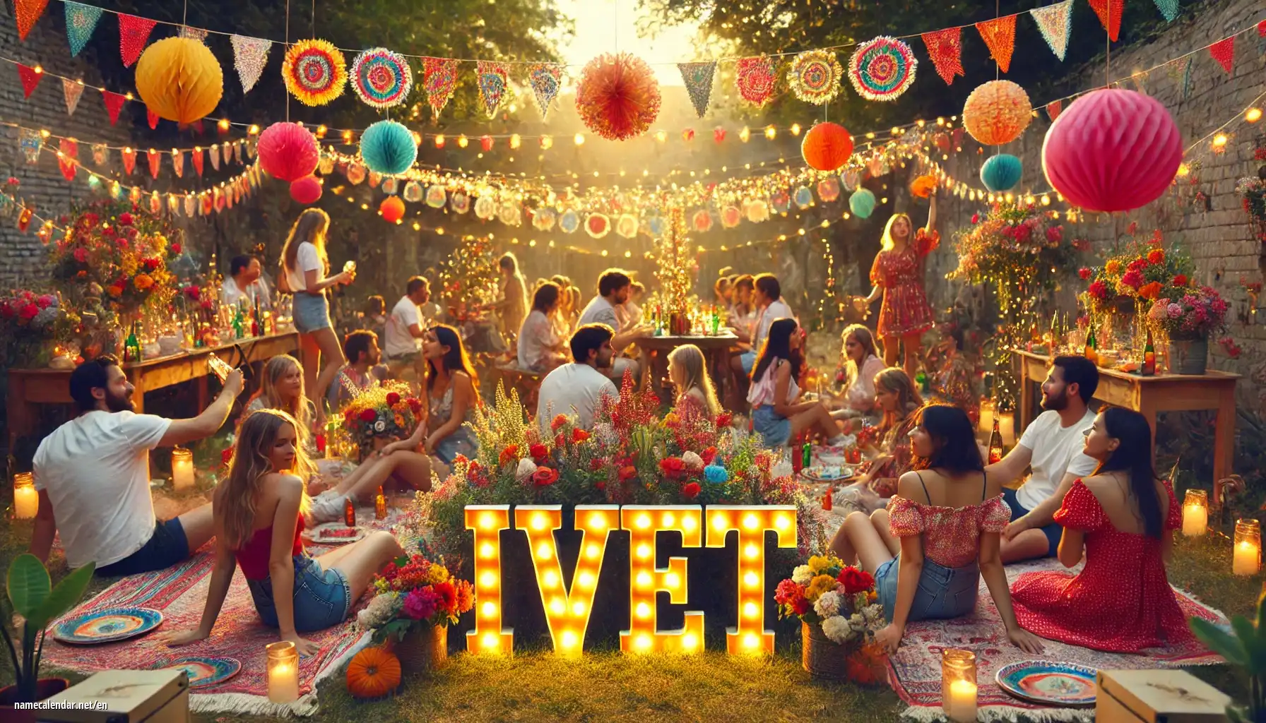 Celebration of name day and name - Ivet