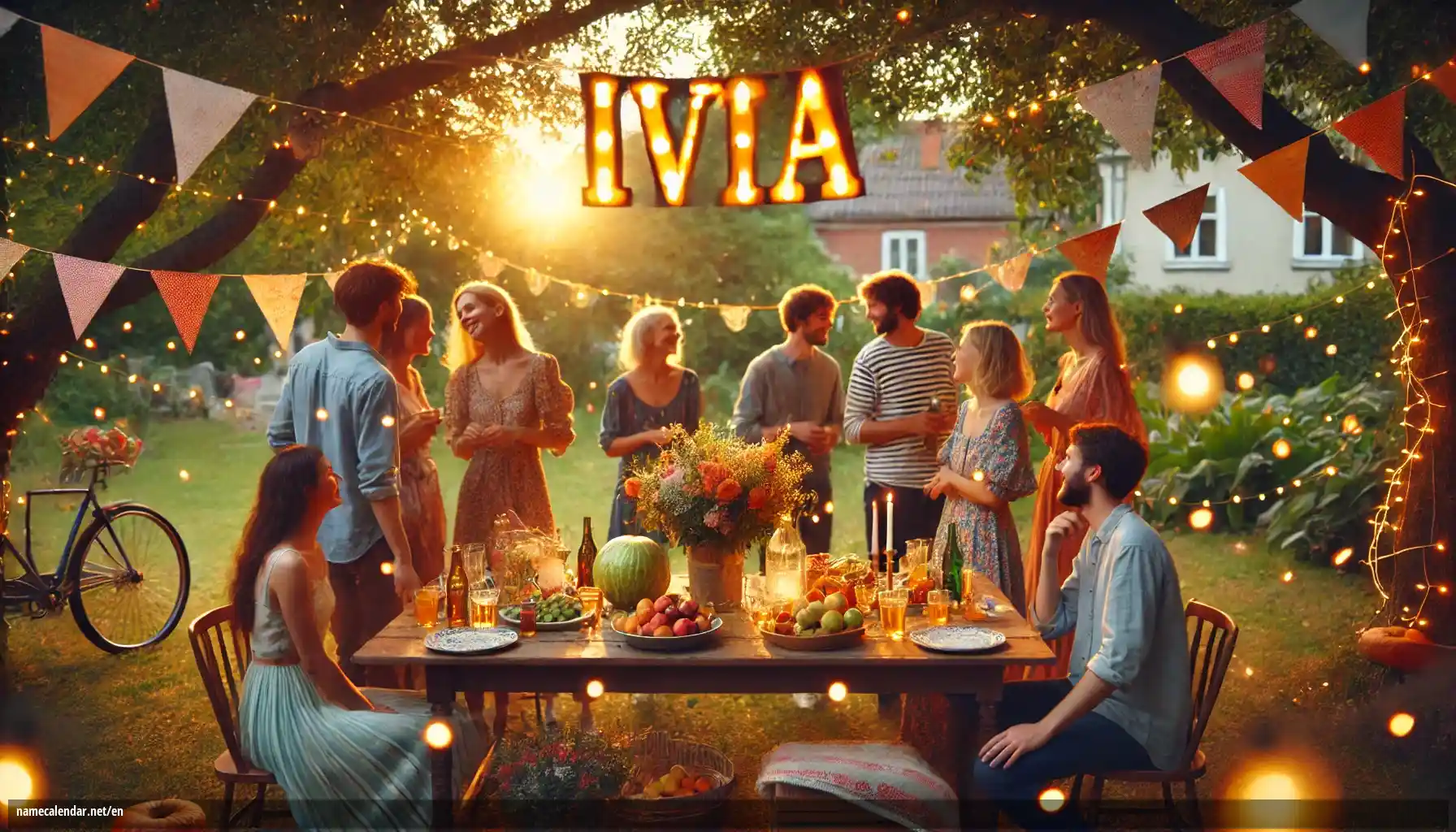 Celebration of name day and name - Ivia