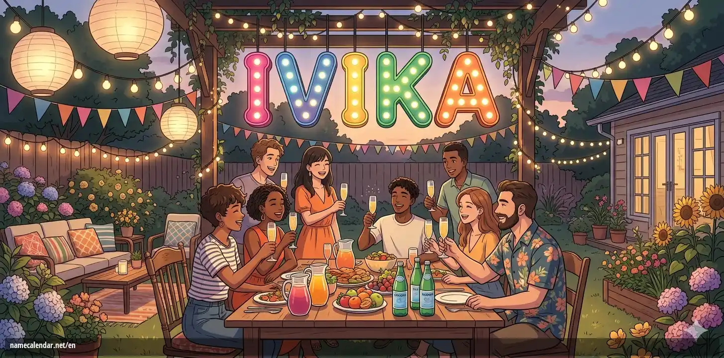 Celebration of name day and name - Ivika