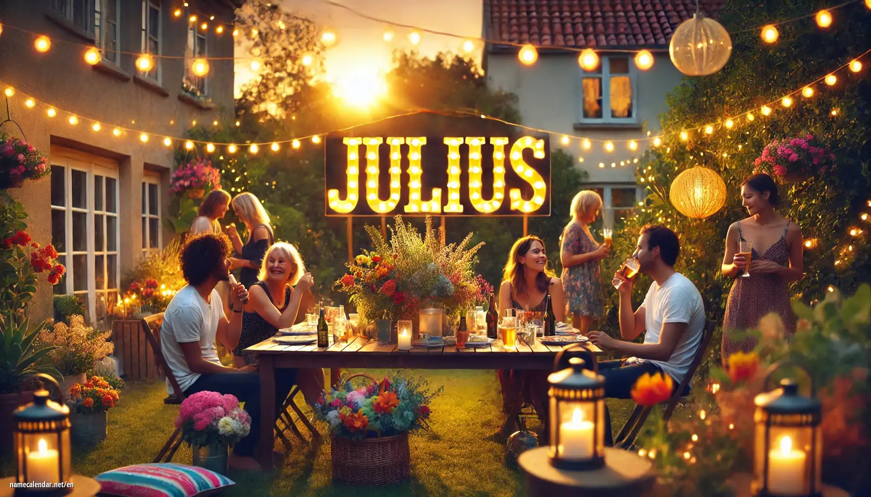 Celebration of name day and name - Július