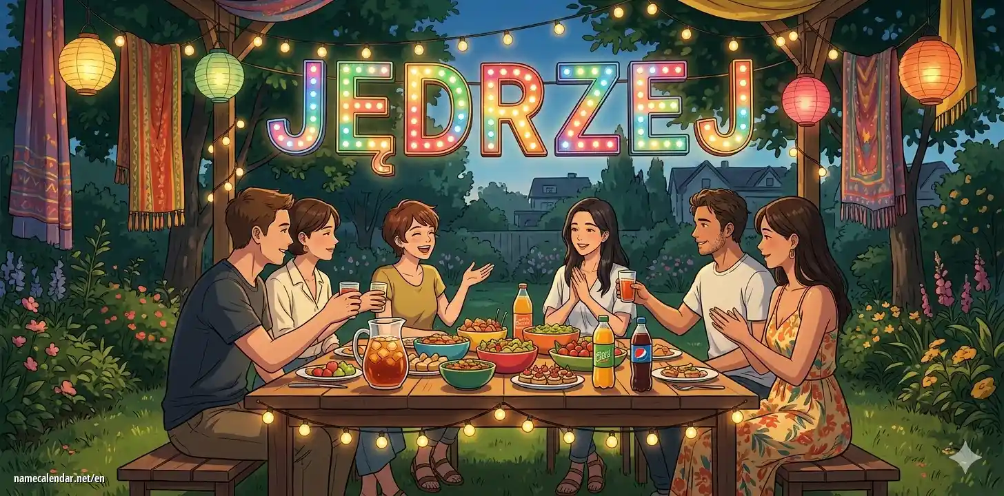 Celebration of name day and name - Jędrzej
