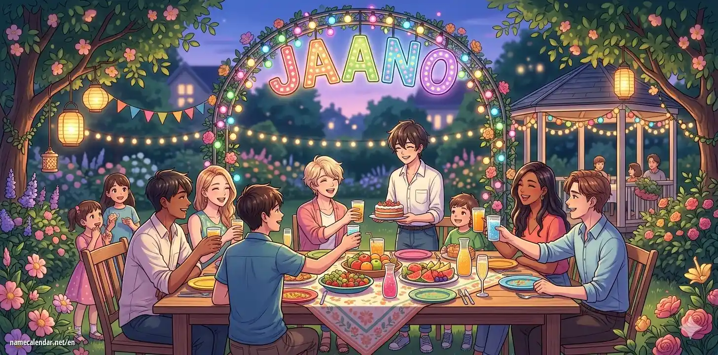Celebration of name day and name - Jaano