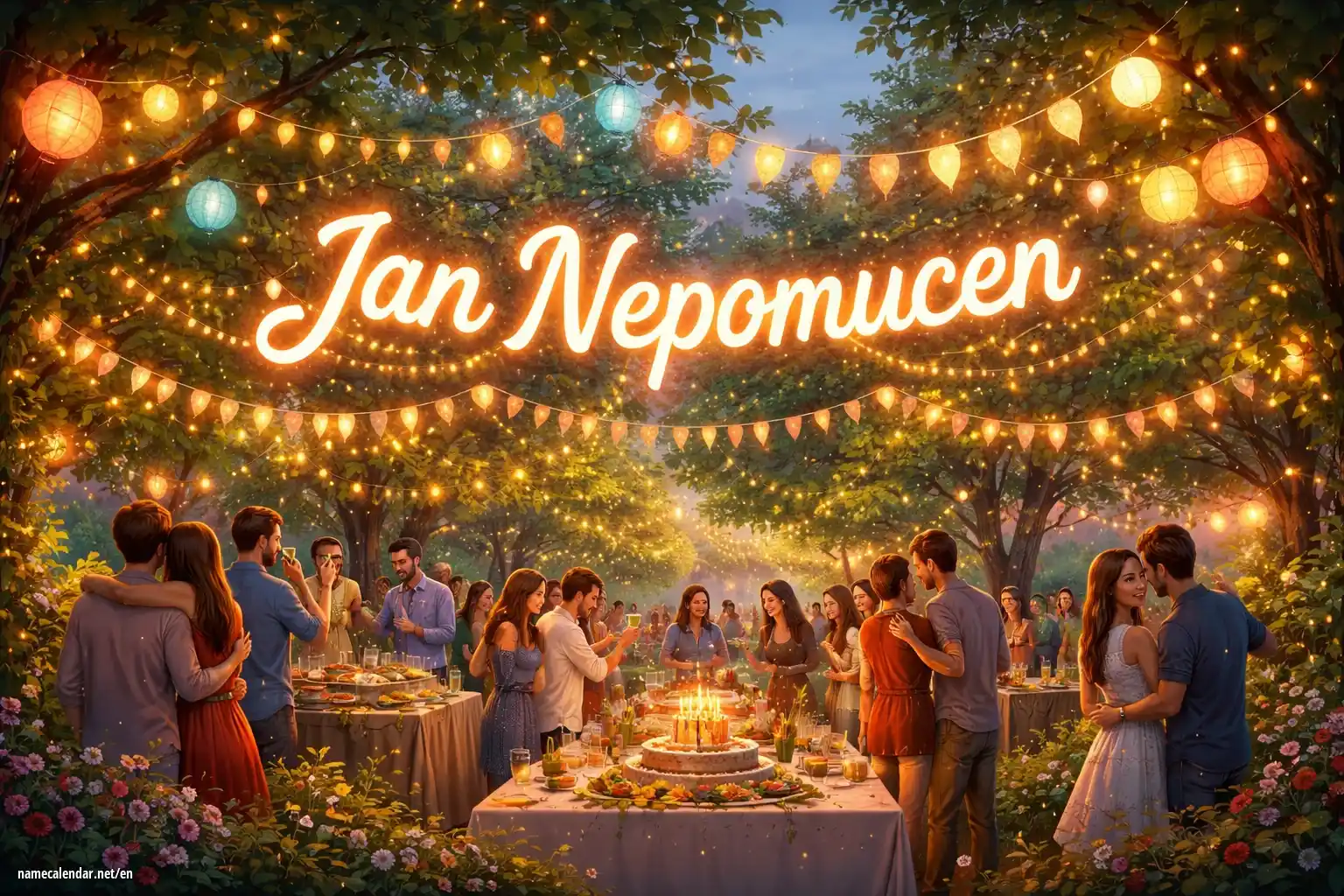 Celebration of name day and name - Jan Nepomucen