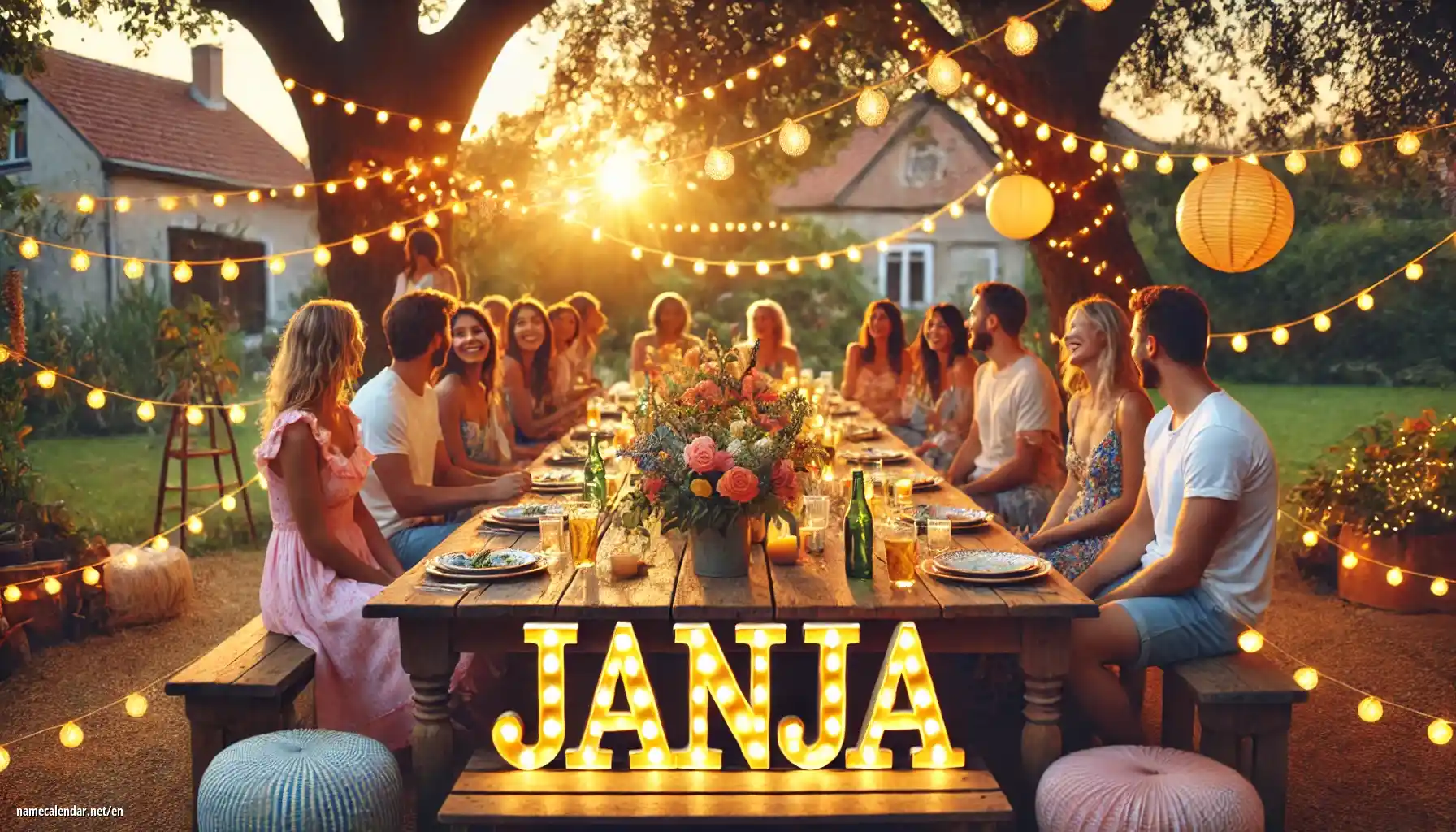 Celebration of name day and name - Janja