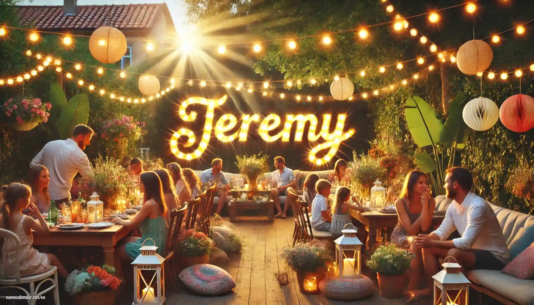 Celebration of name day and name - Jeremy