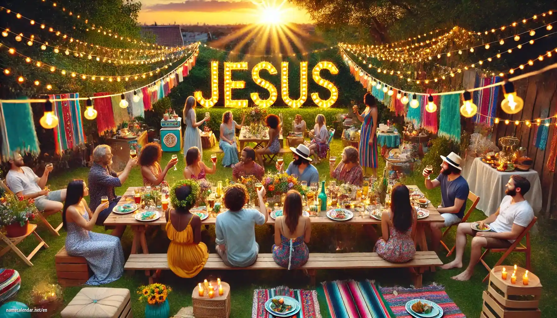 Celebration of name day and name - Jesus