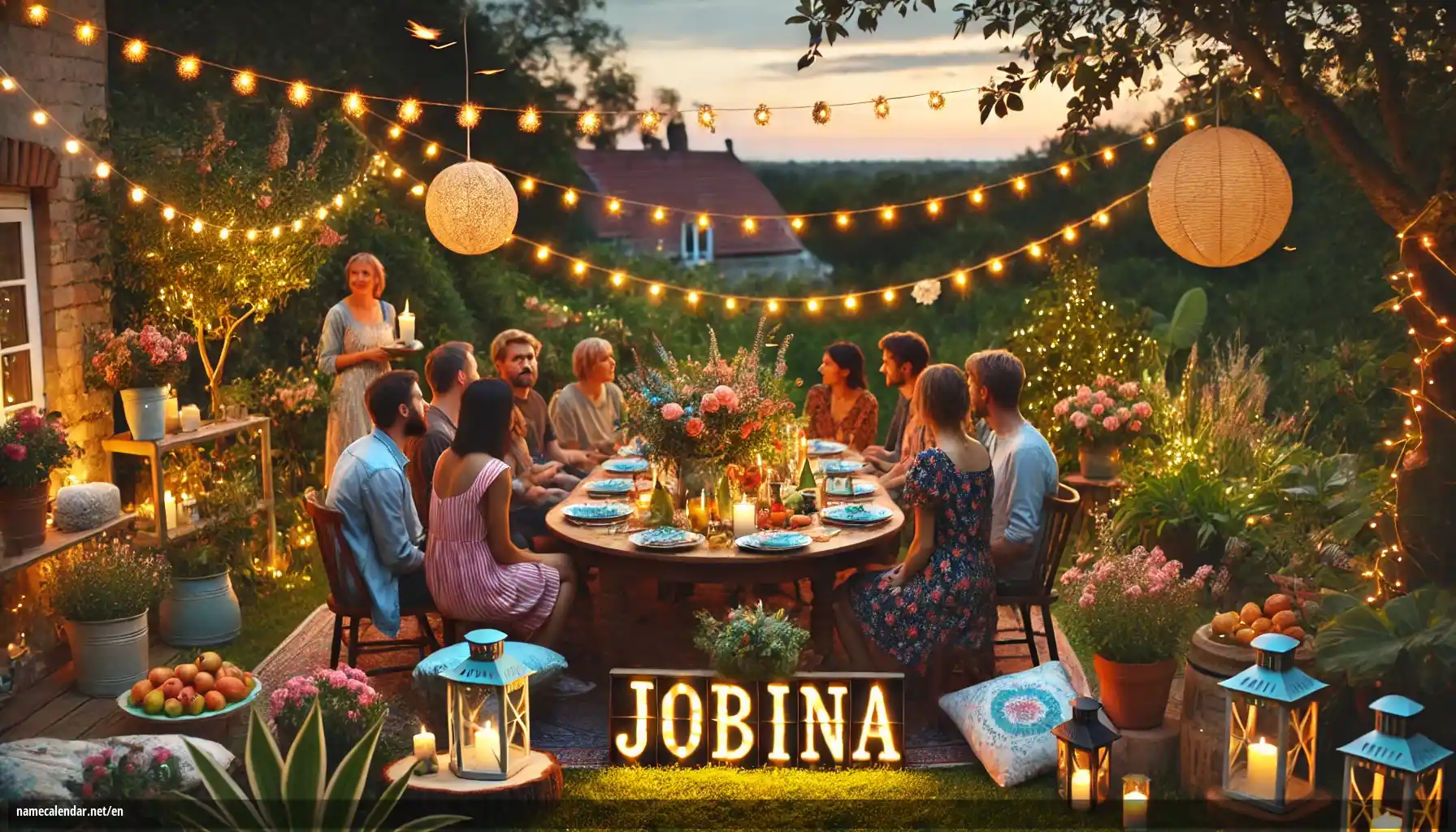Celebration of name day and name - Jobina