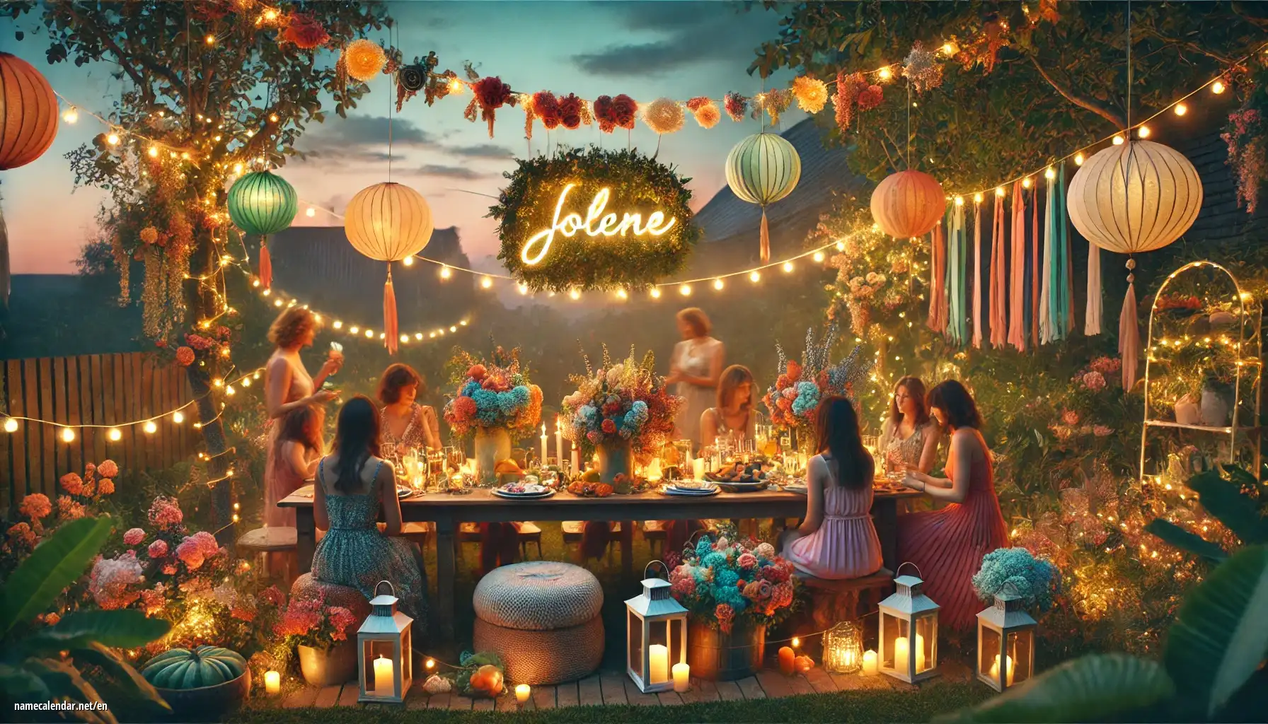 Celebration of name day and name - Jolene