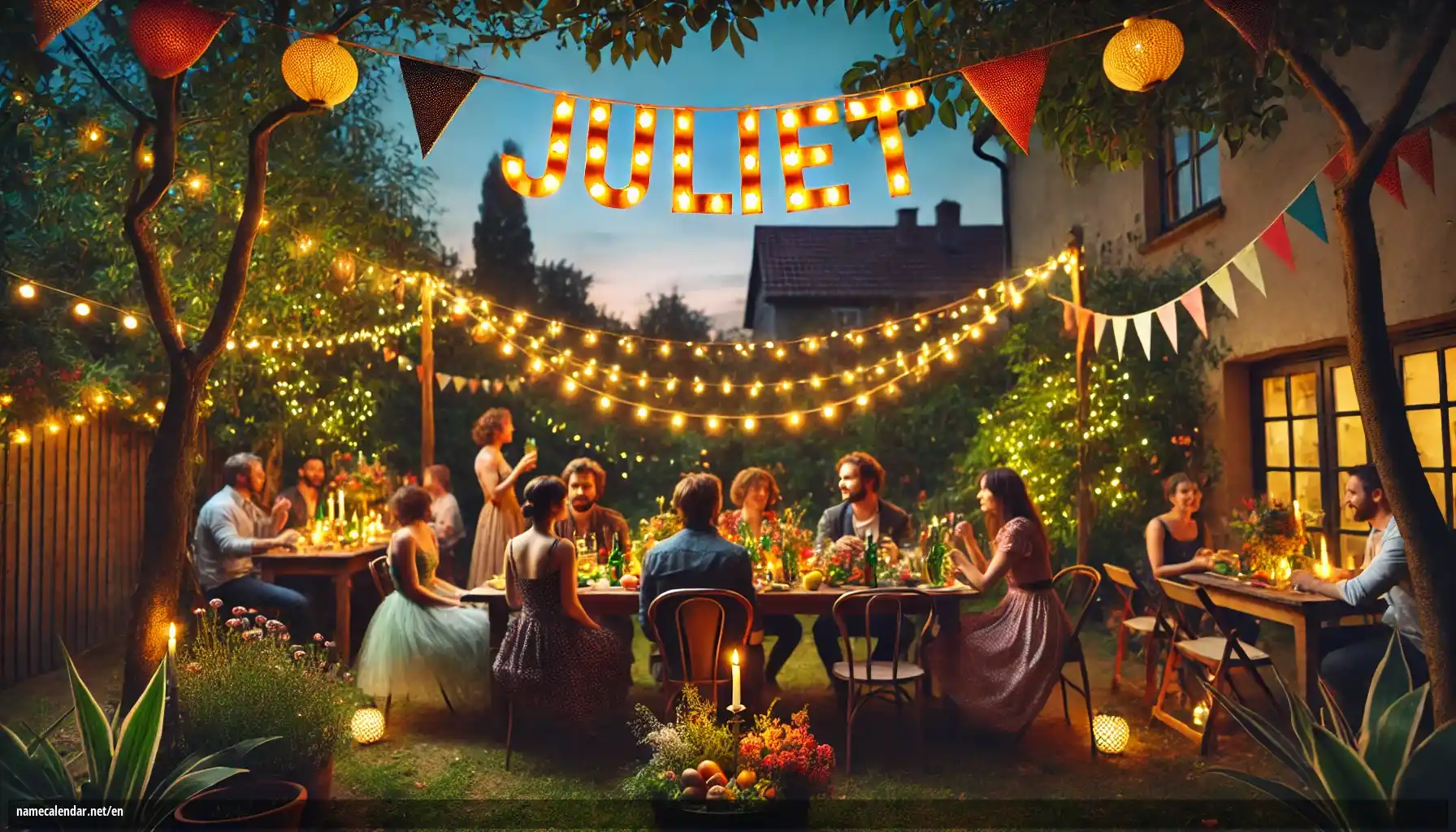 Celebration of name day and name - Juliet