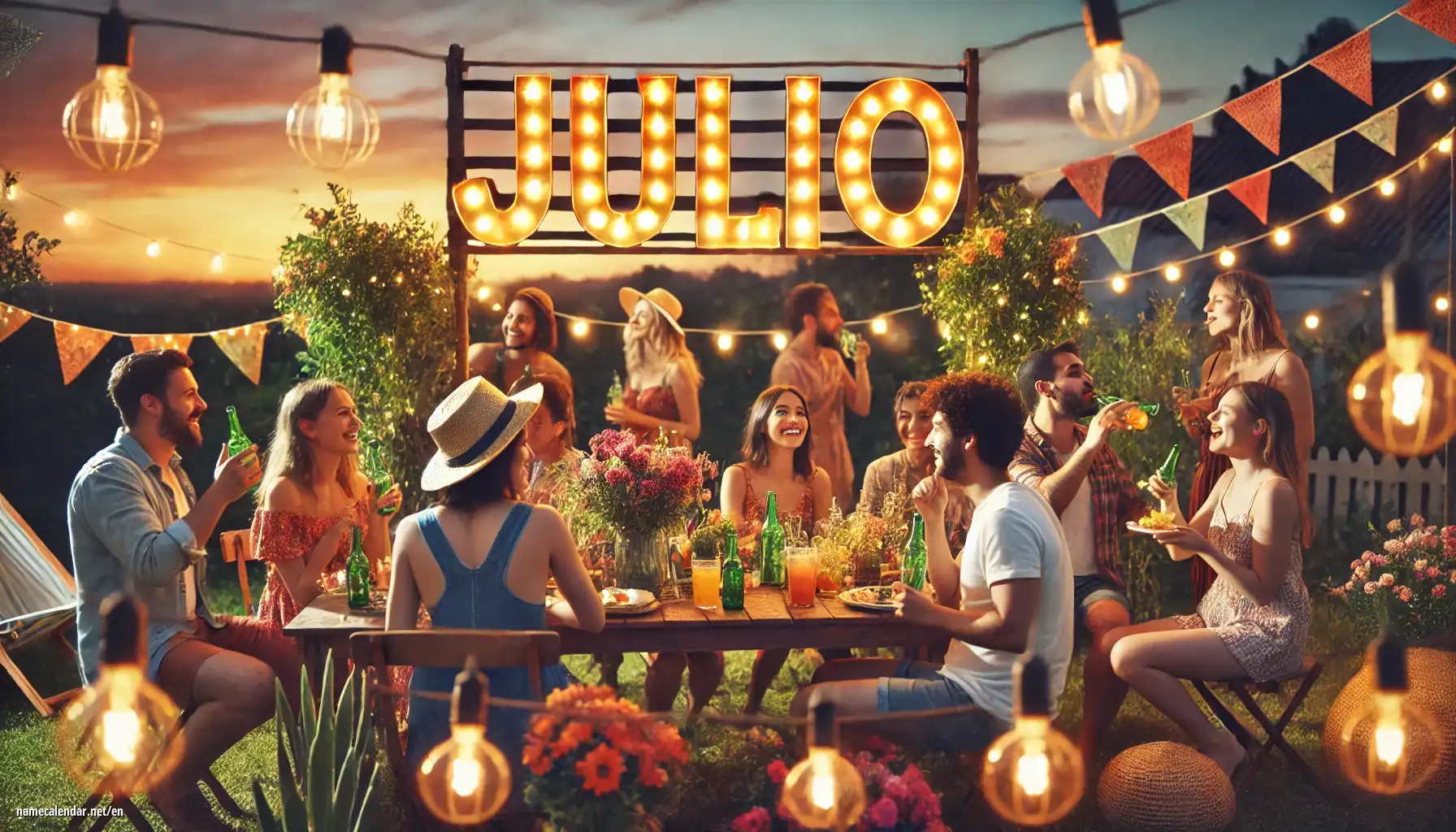 Celebration of name day and name - Julio